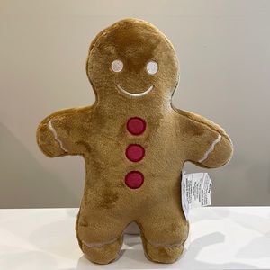 NWT Target Bullseye Playground Gingerbread Man Christmas Pillow